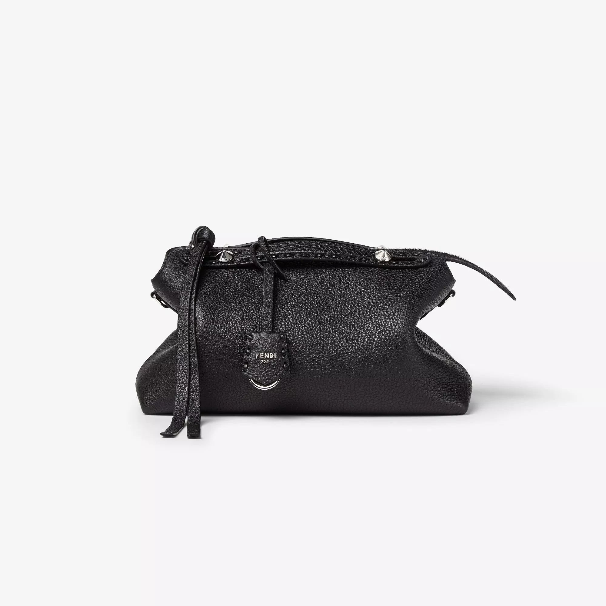 Fendi By The Way Selleria Medium Black Leather Handbag