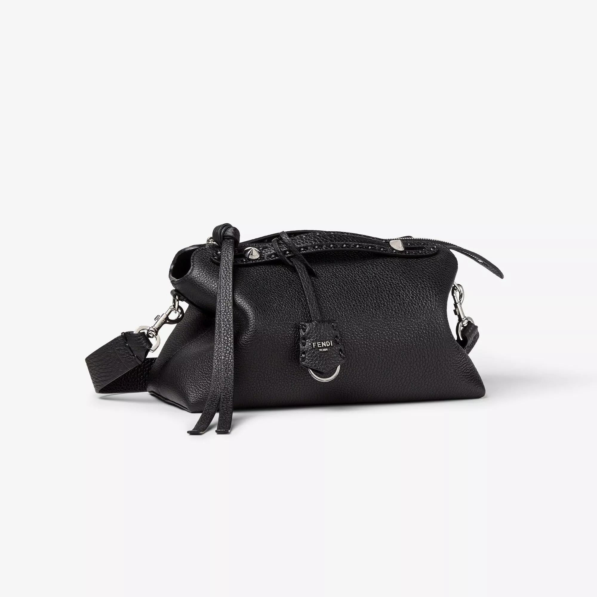 Fendi By The Way Selleria Medium Black Leather Handbag