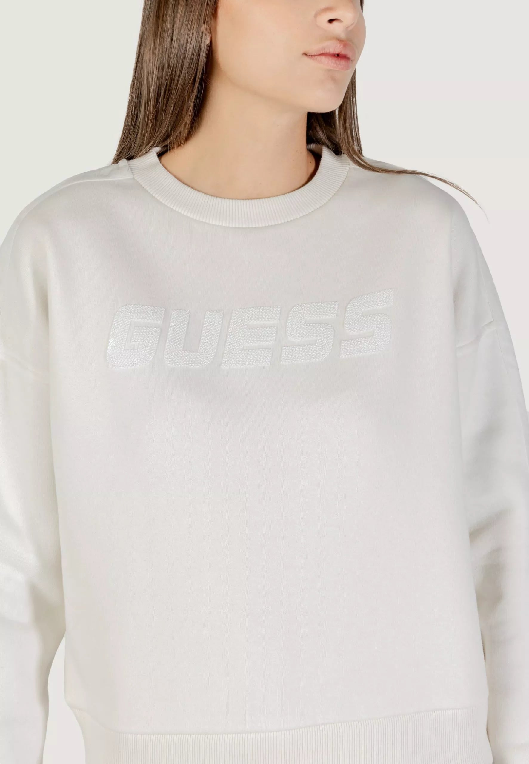 Guess Active Women’s White Cotton Blend Sweatshirt