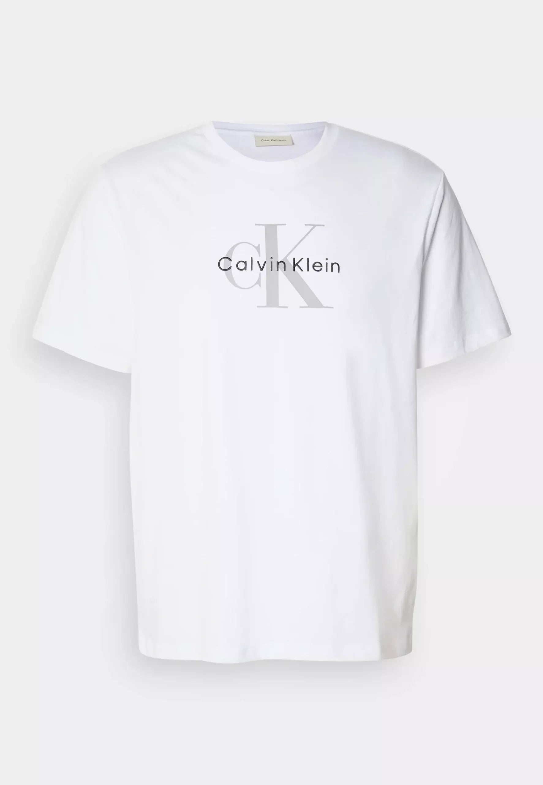 Calvin Klein Jeans Men’s White Printed Cotton T-Shirt
