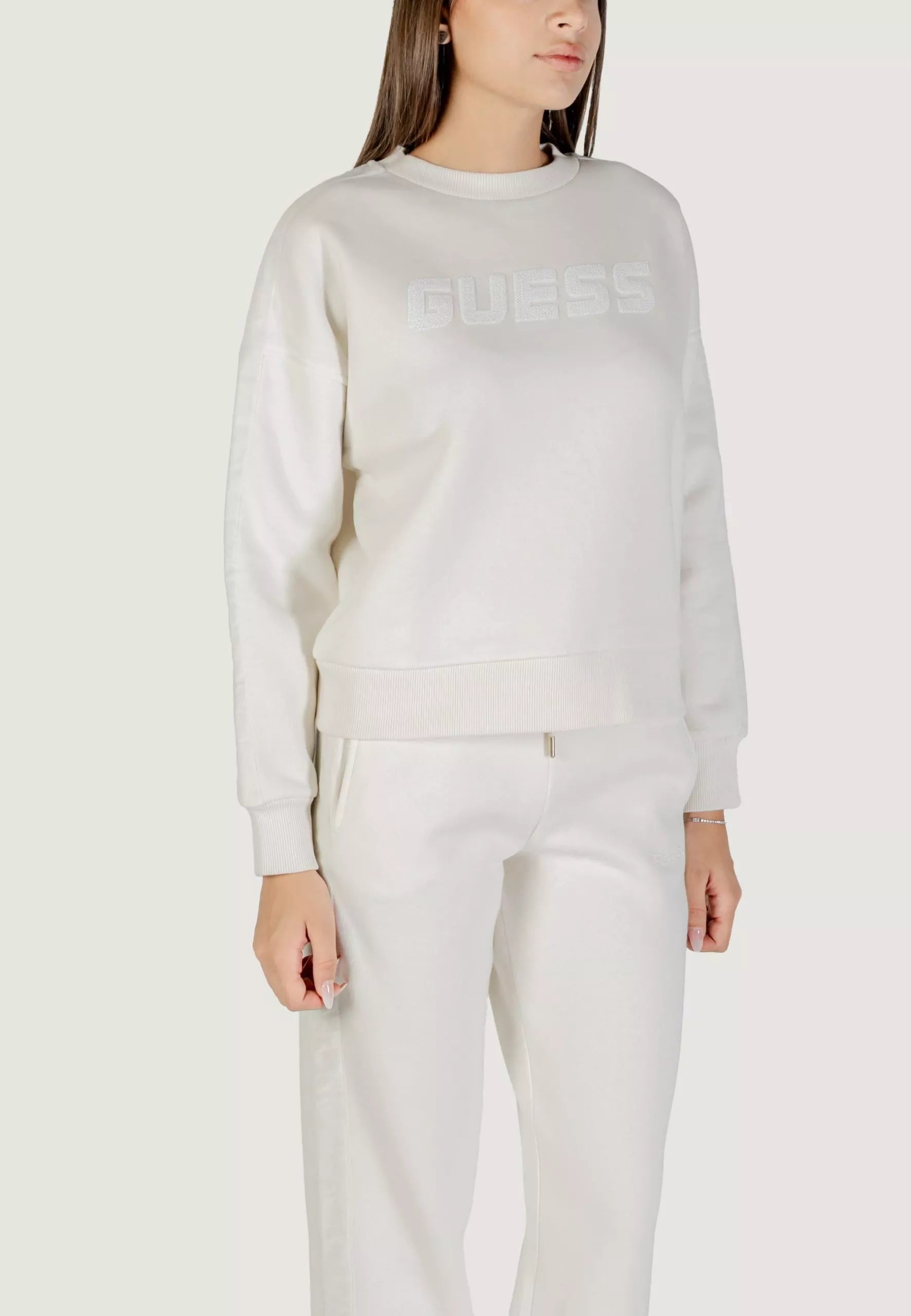 Guess Active Women’s White Cotton Blend Sweatshirt