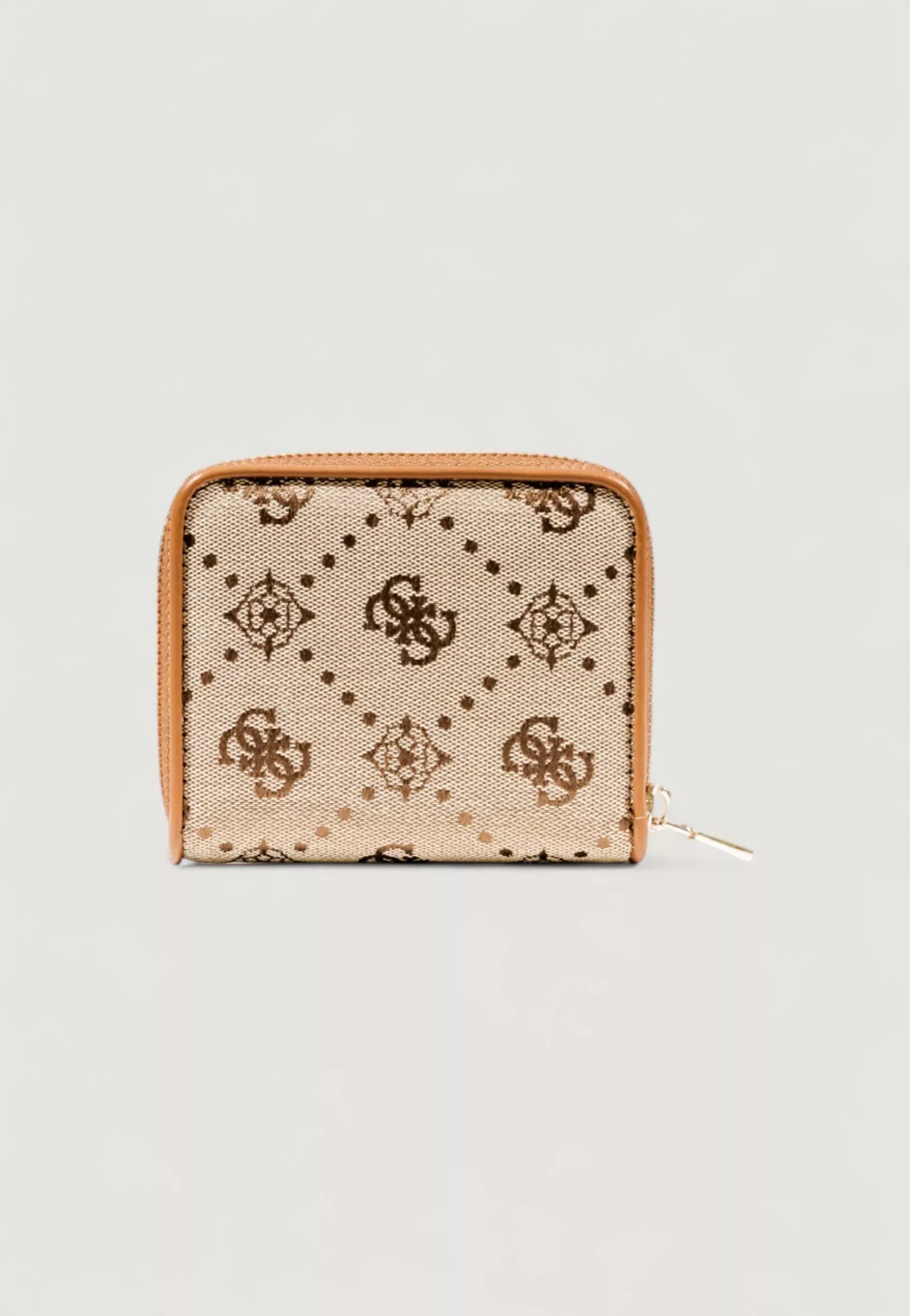 Guess Beige Women’s Wallet with Print – Stylish & Practical Zip Closure