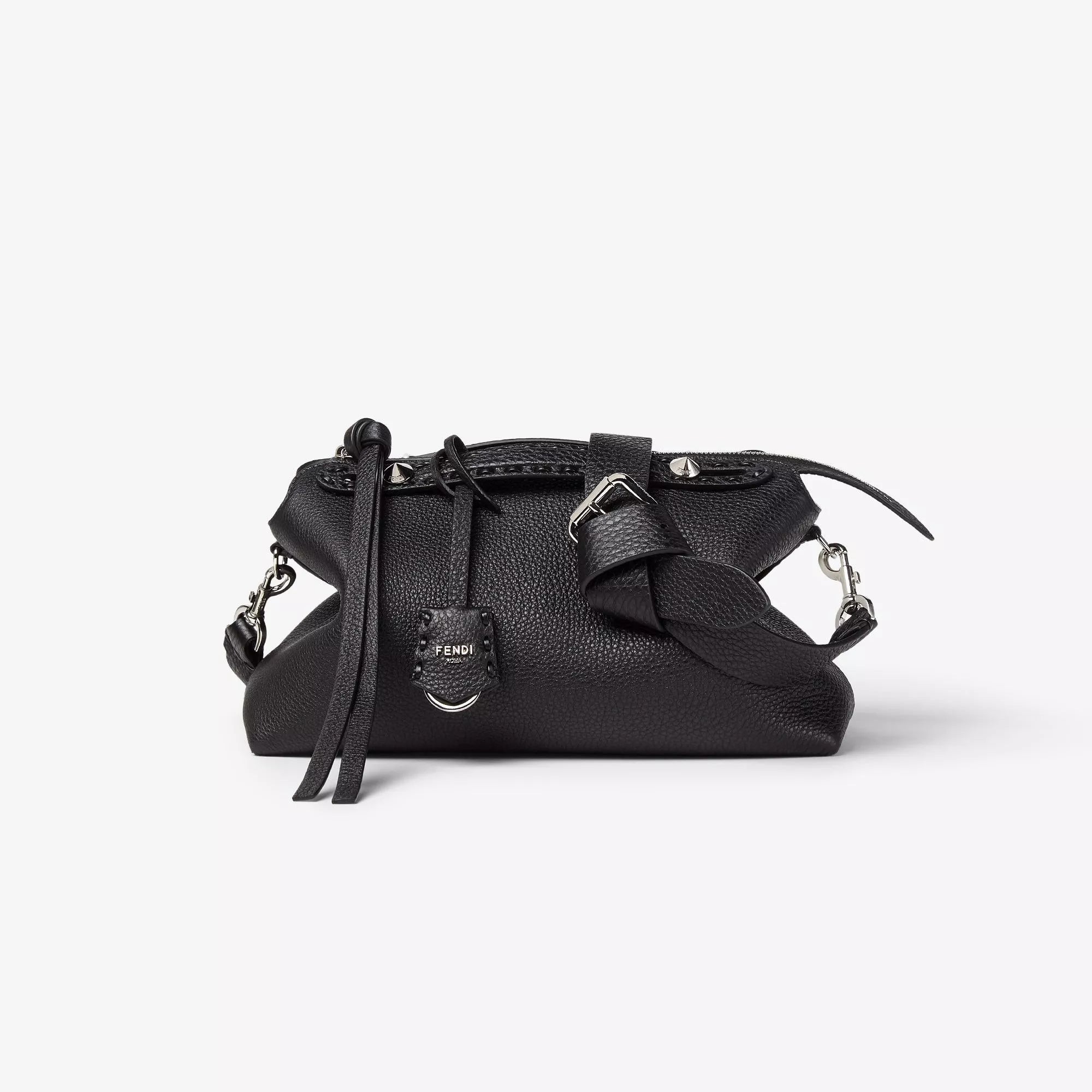 Fendi By The Way Selleria Medium Black Leather Handbag