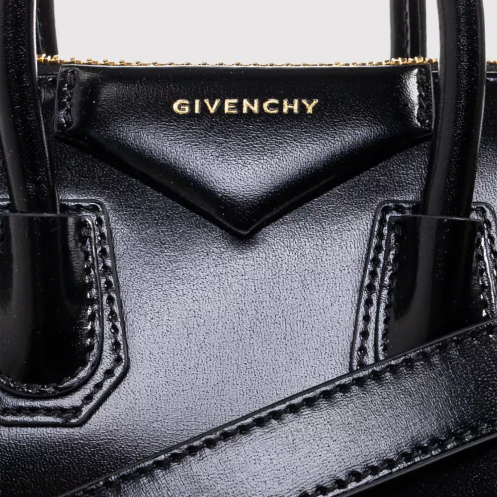 Givenchy Antigona Glossy Leather Handbag with Geometric Design