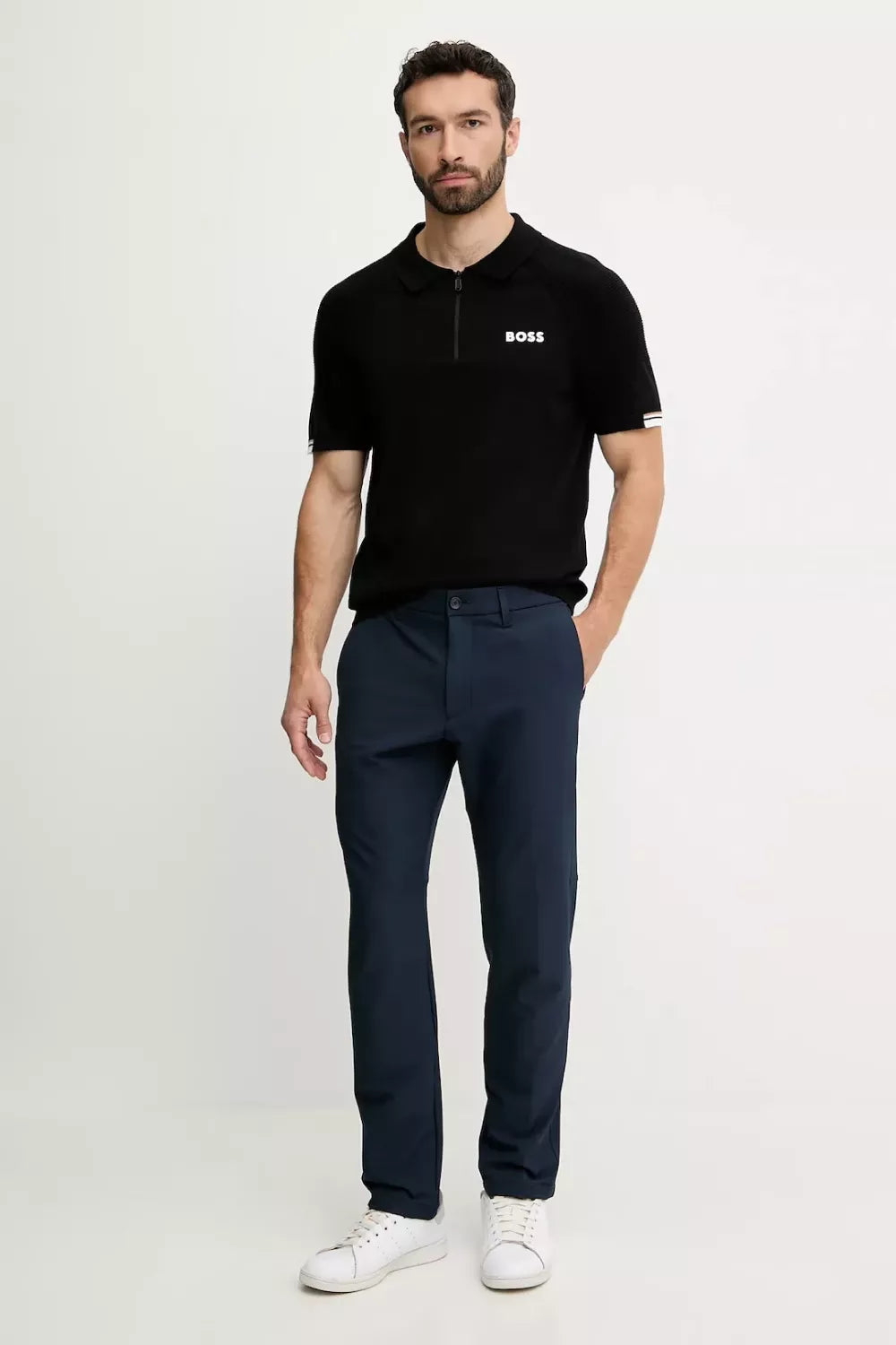 Boss Men’s Blue Plain Stretch Trousers | Smart Everyday Comfort