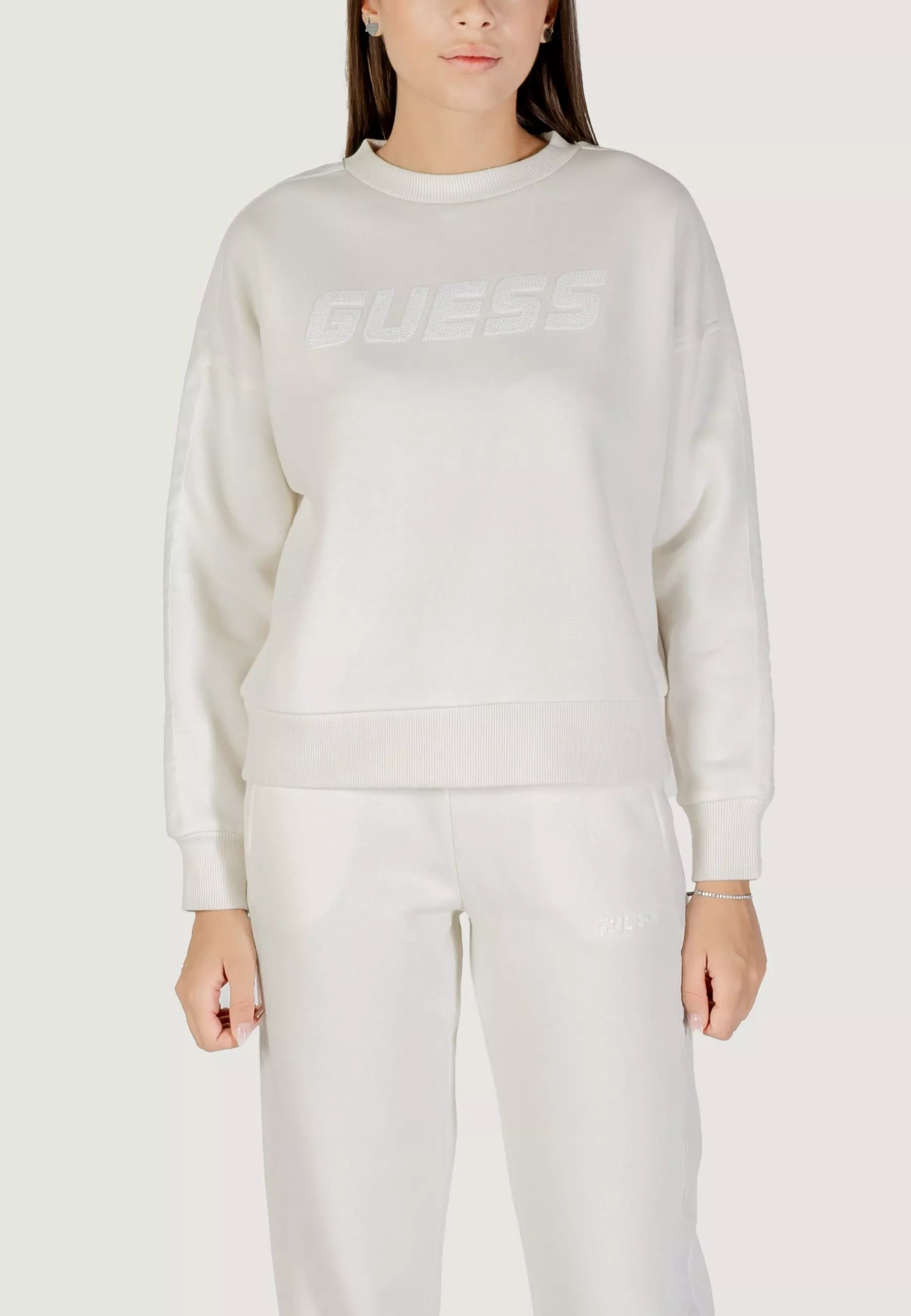 Guess Active Women’s White Cotton Blend Sweatshirt