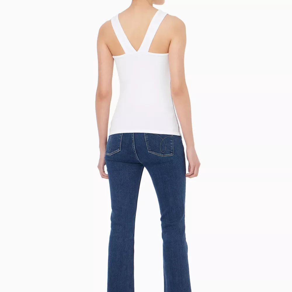 Calvin Klein Jeans Women’s White Printed Tank Top