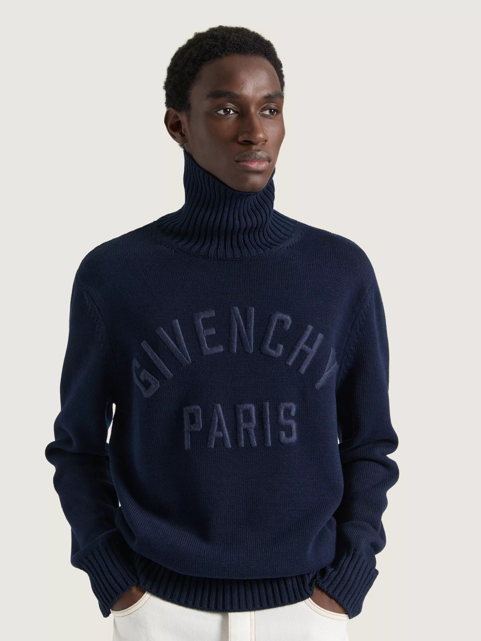 Givenchy Logo Cotton Turtleneck Sweater – Men’s Designer Knitwear