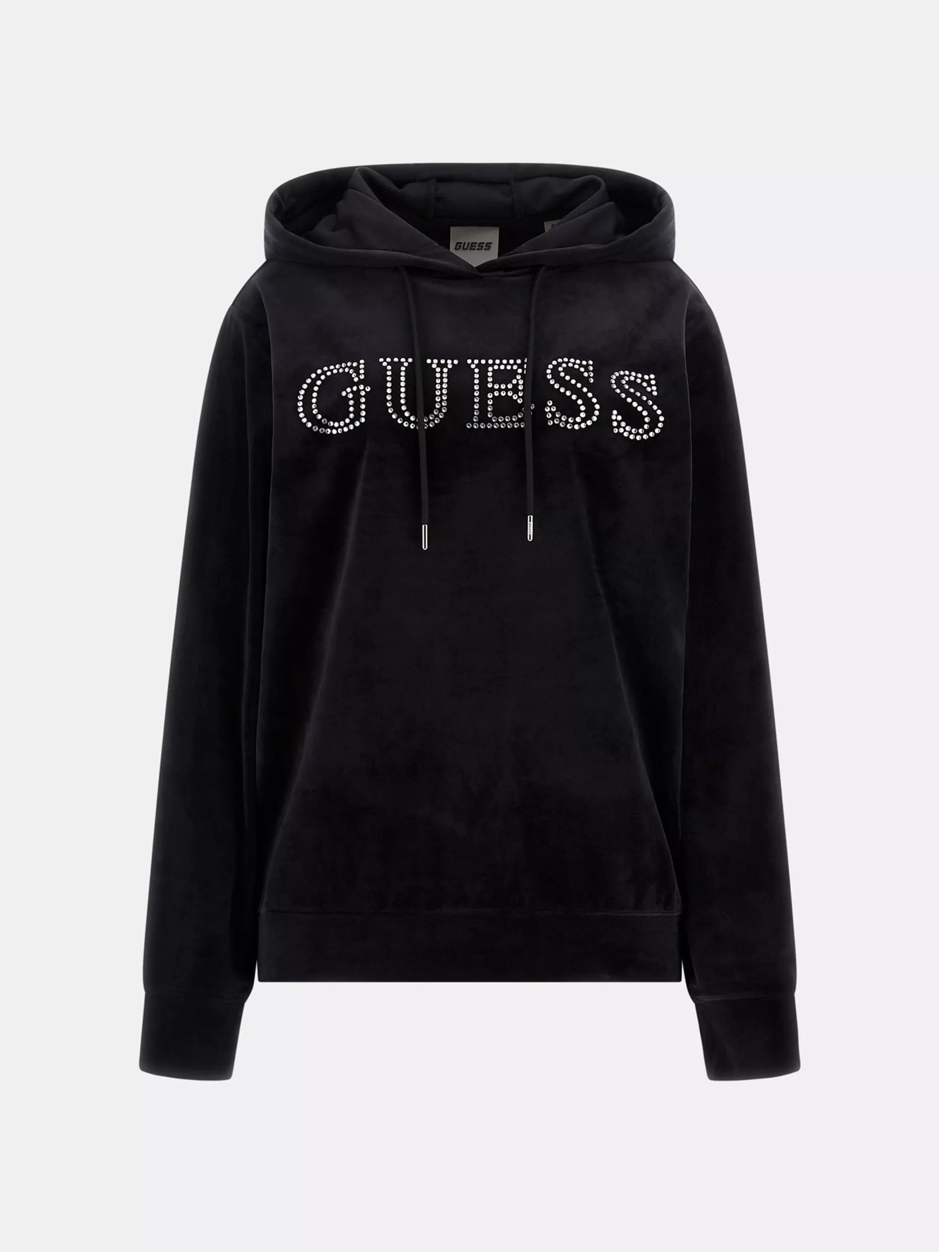 Guess Active Women’s Black Rhinestone Hoodie Sweatshirt