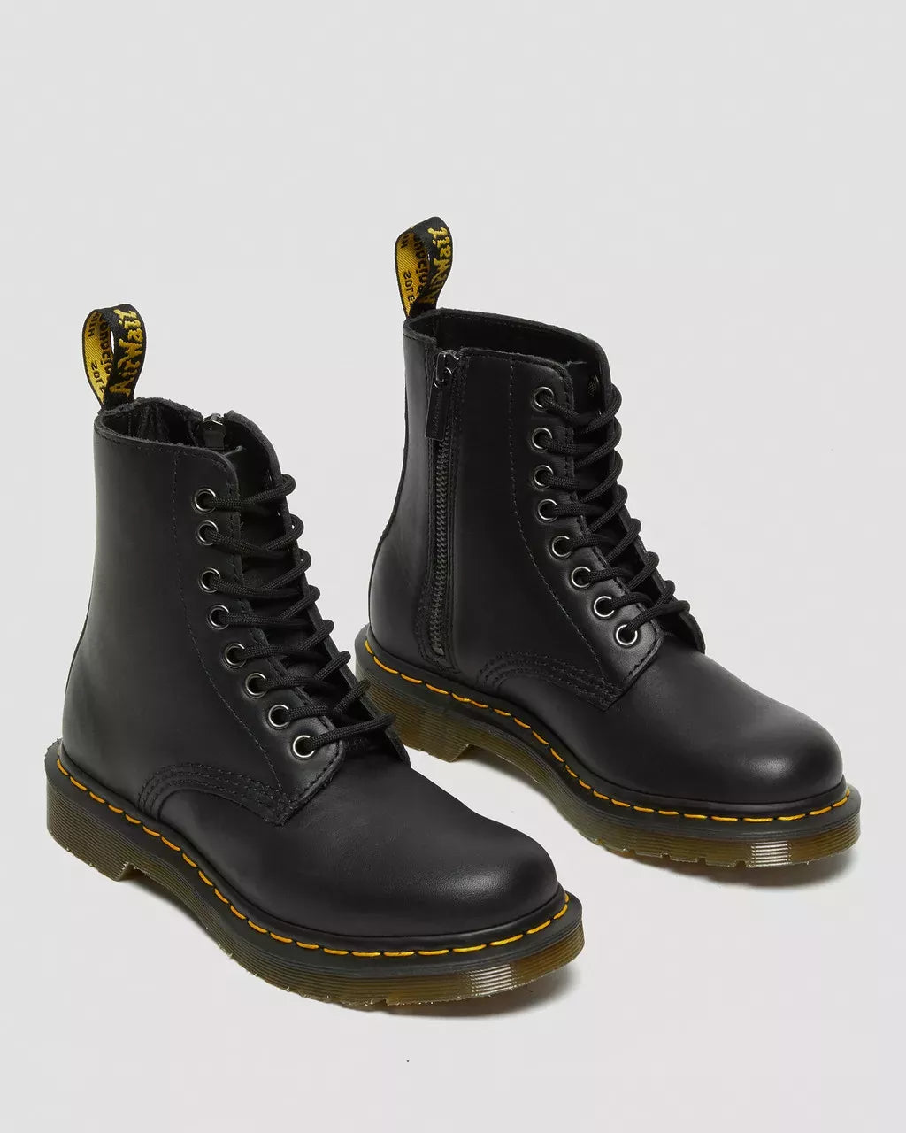 Dr. Martens Women’s Black Leather Ankle Boots – Fall/Winter Lace-Up Style