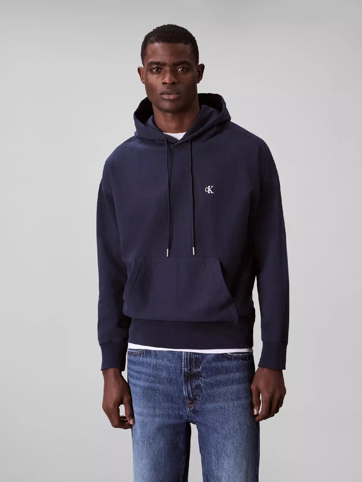 Calvin Klein Jeans Men’s Blue Hooded Sweatshirt