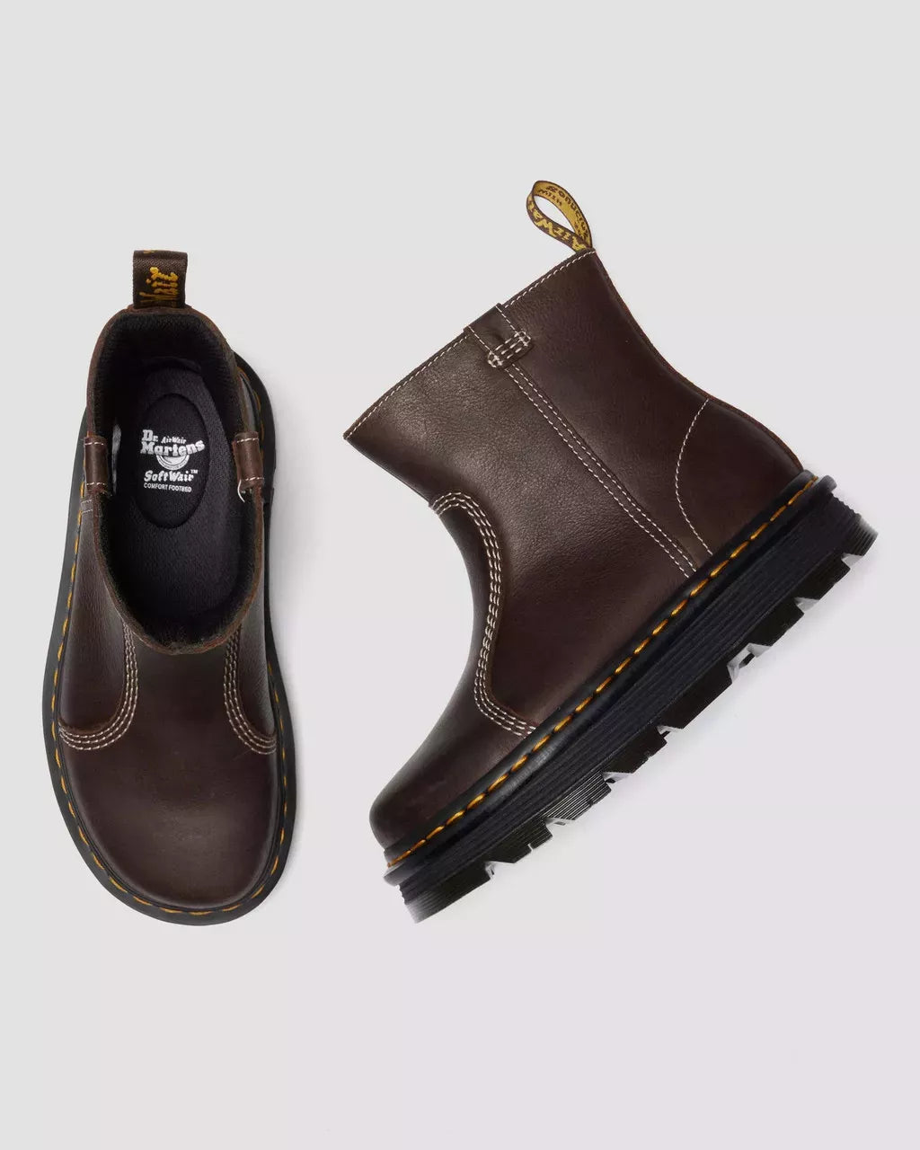 Dr. Martens Women’s Brown Leather Ankle Boots