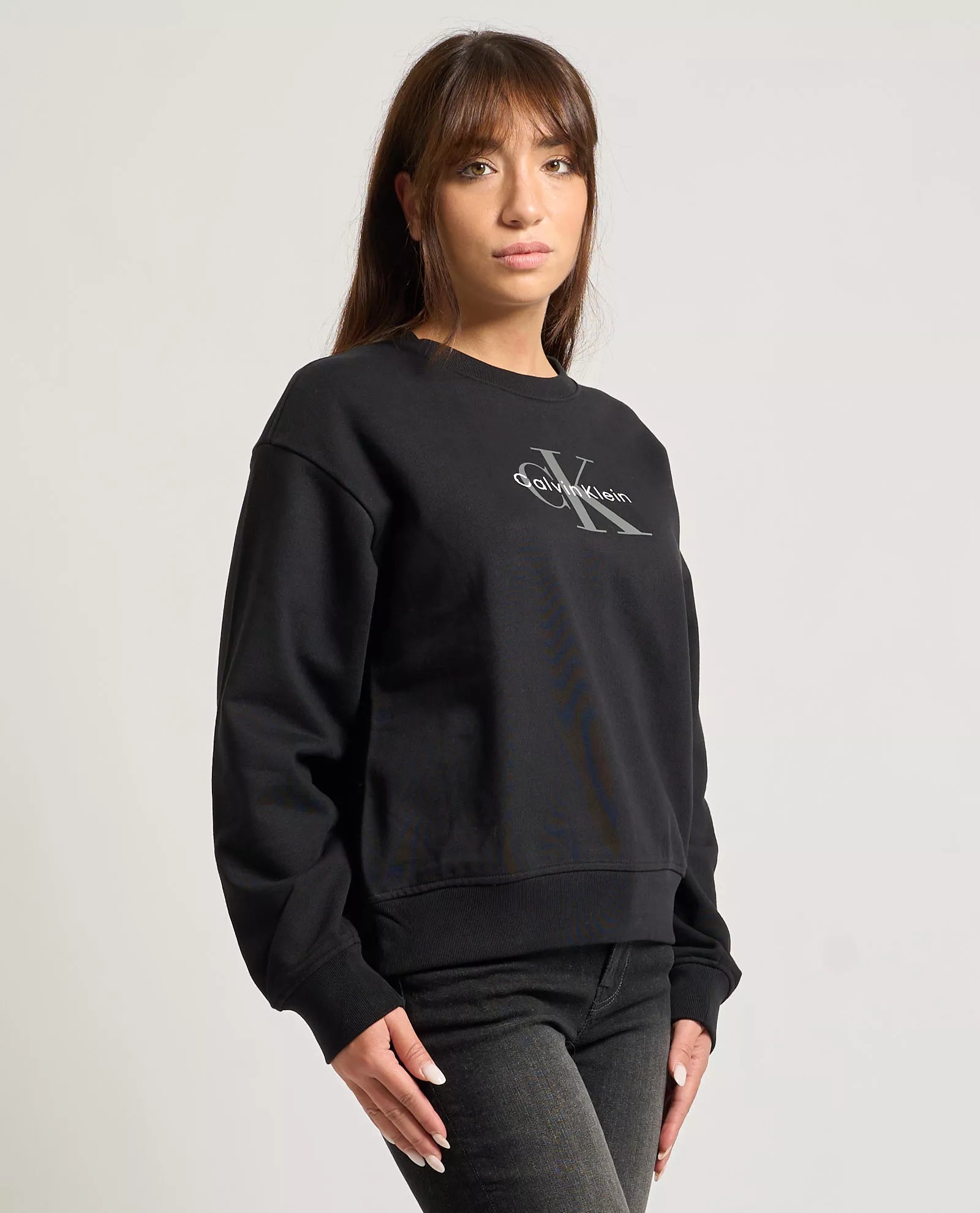 Calvin Klein Jeans Women’s Black Print Sweatshirt