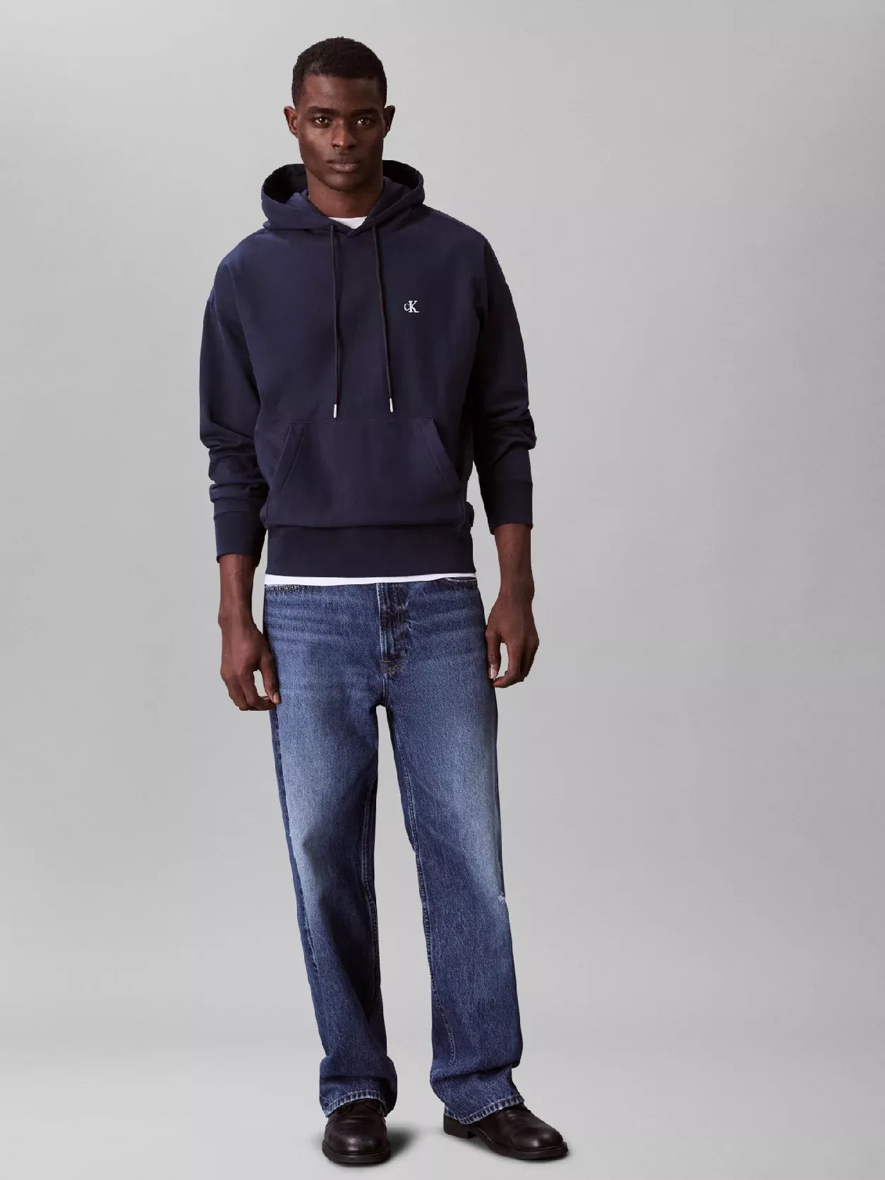 Calvin Klein Jeans Men’s Blue Hooded Sweatshirt