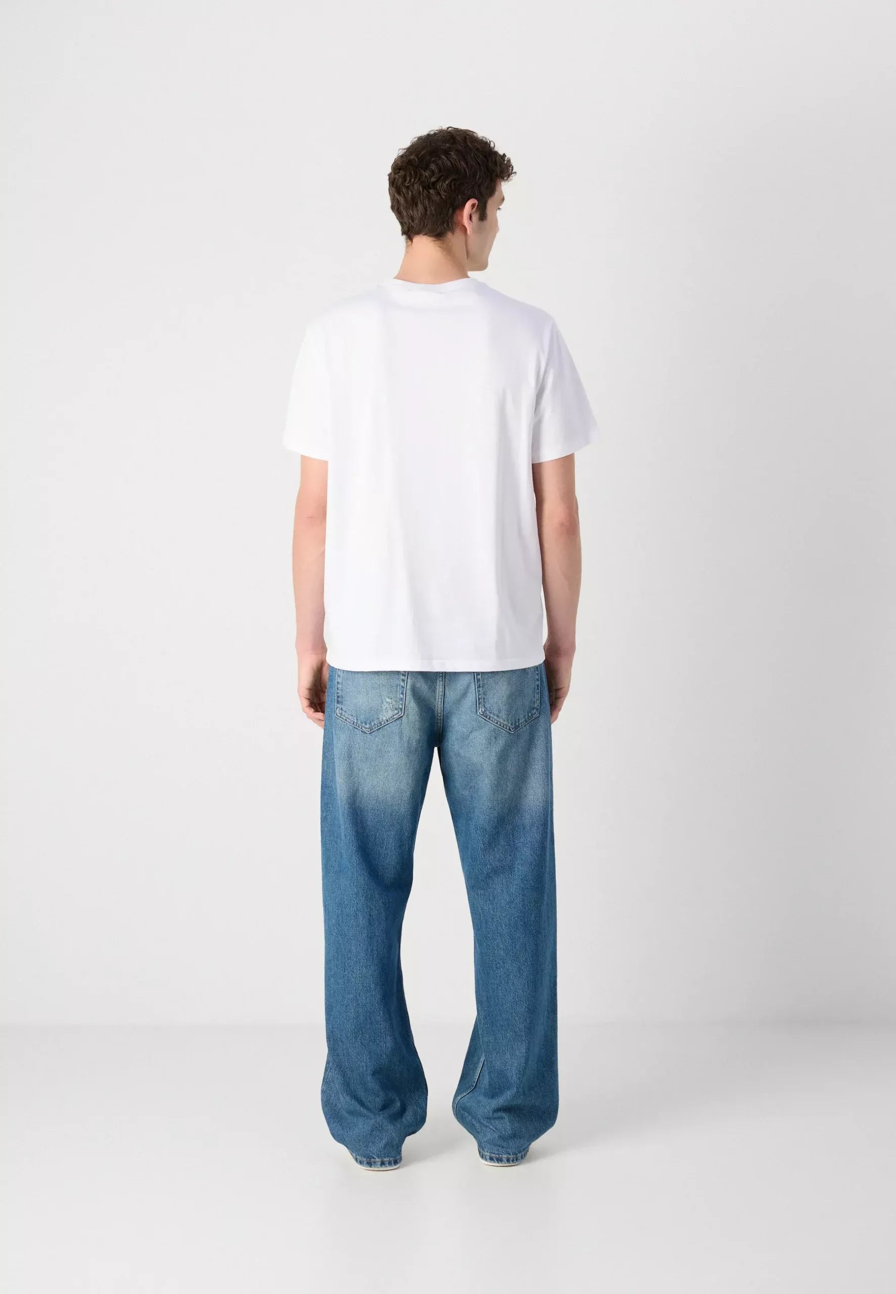 Calvin Klein Jeans Men’s White Printed Cotton T-Shirt