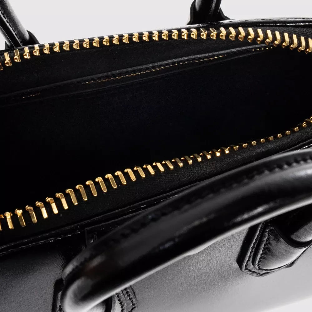 Givenchy Antigona Glossy Leather Handbag with Geometric Design