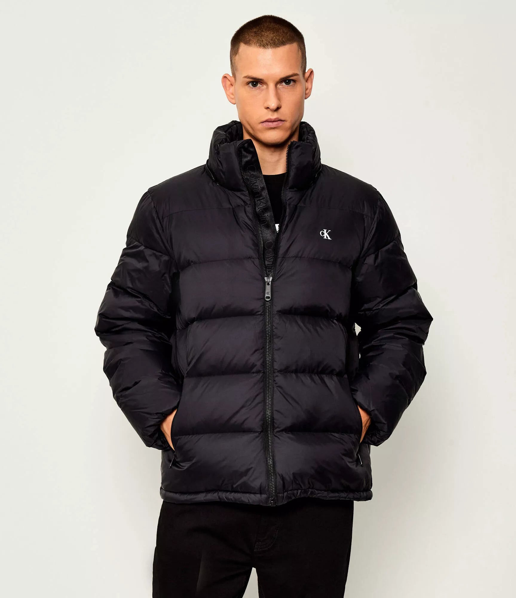 Calvin Klein Jeans Men’s Black Hooded Zip Jacket