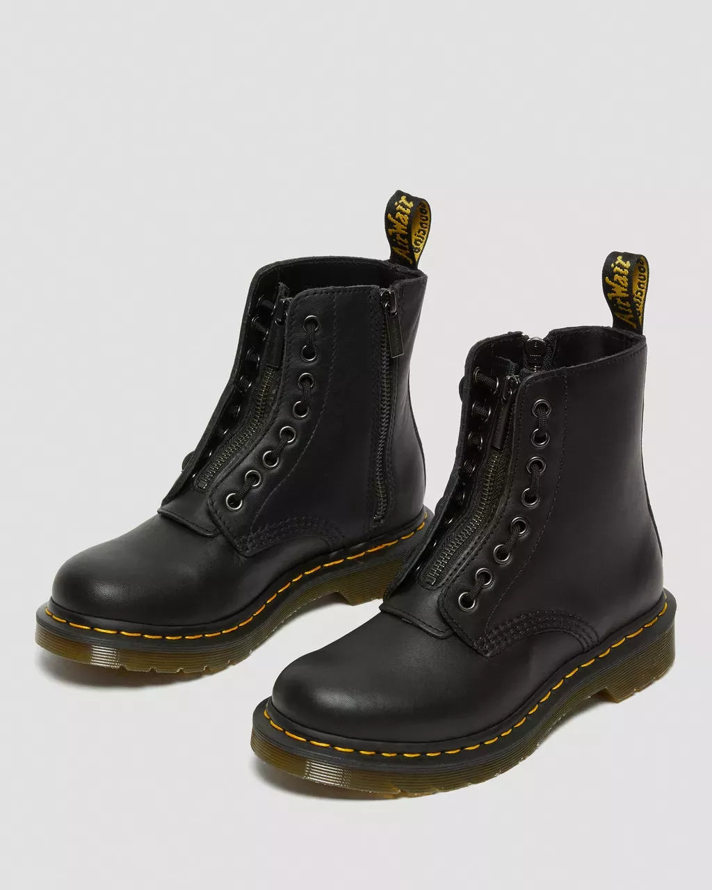 Dr. Martens Women’s Black Leather Ankle Boots – Fall/Winter Lace-Up Style