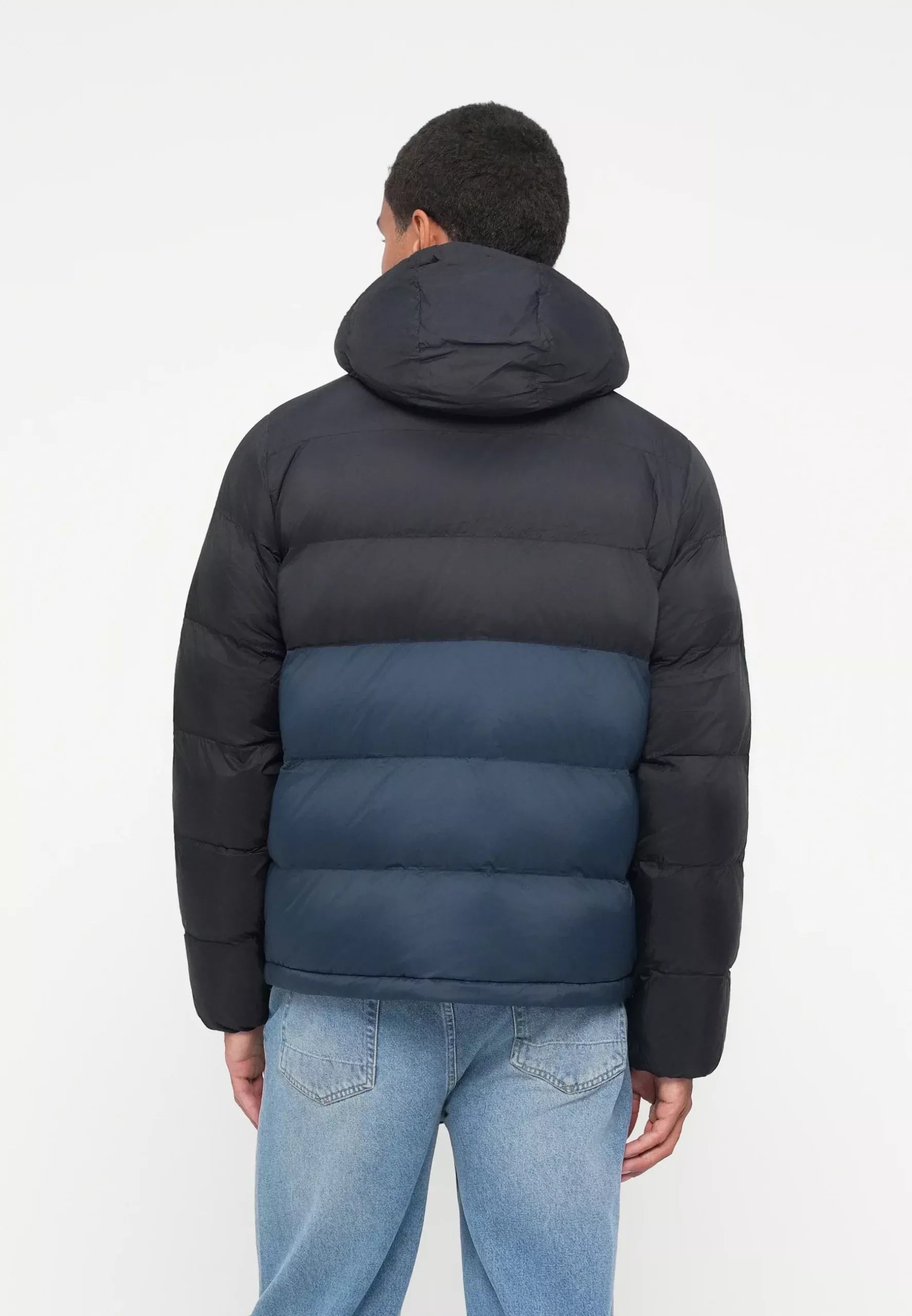 Calvin Klein Men’s Black Turtleneck Hooded Jacket for Fall/Winter