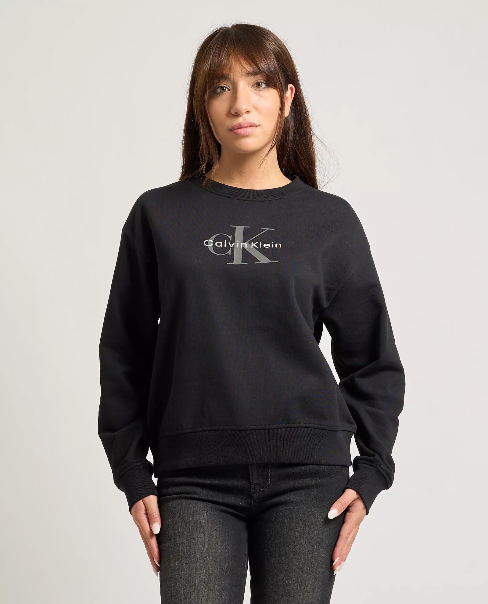 Calvin Klein Jeans Women’s Black Print Sweatshirt