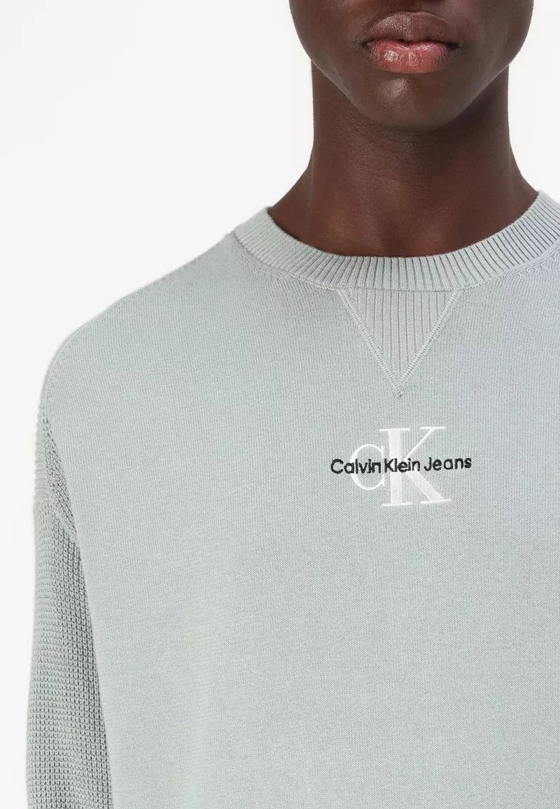 Calvin Klein Jeans Men’s Green Cotton Sweatshirt – Fall/Winter Essential